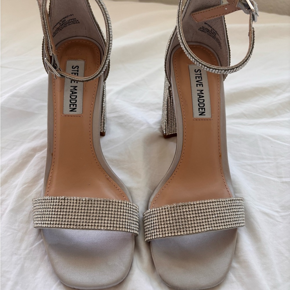 Steve Madden Rhinestone Block Heels